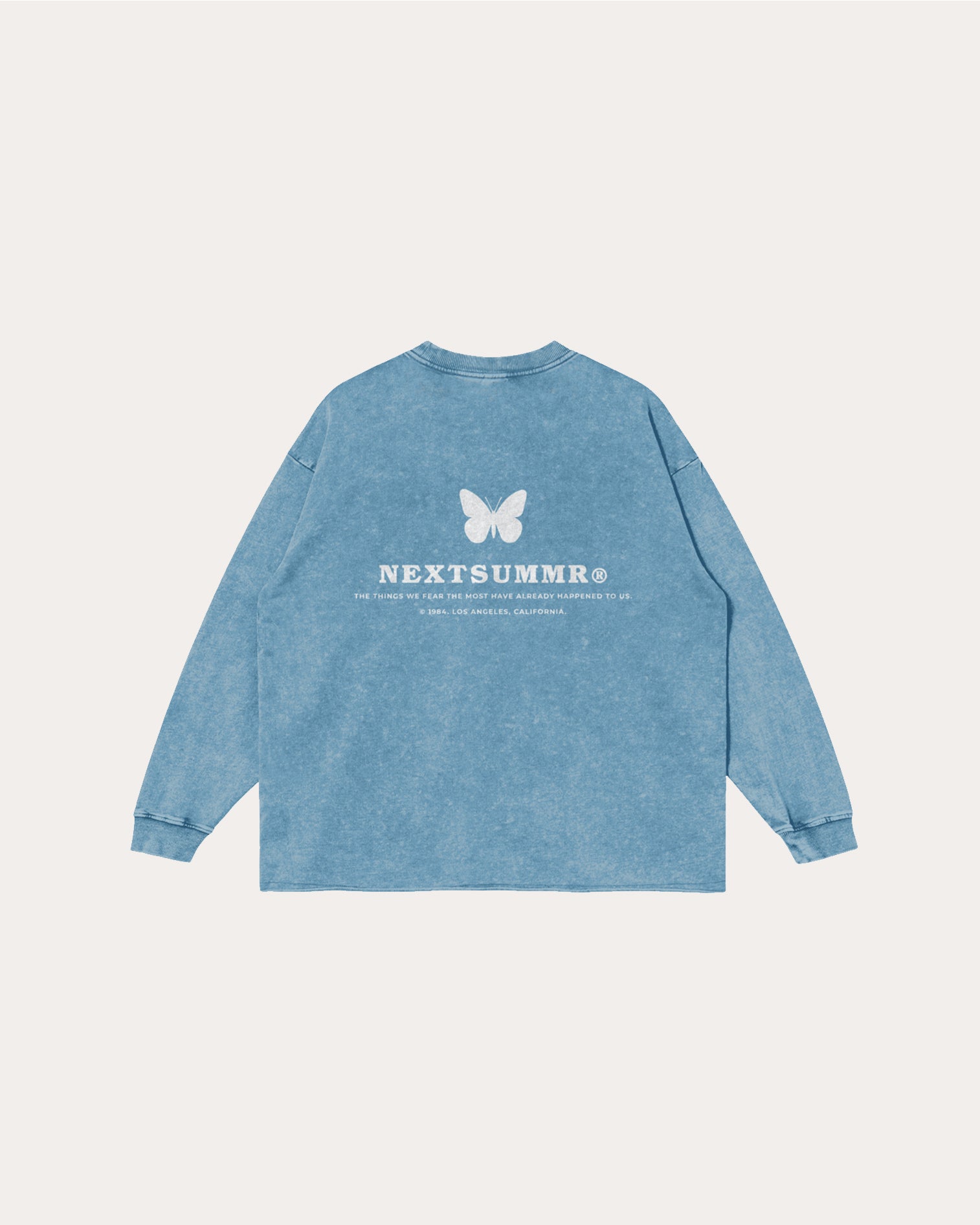 BUTTERFLY RAW HEM LONGSLEEVE