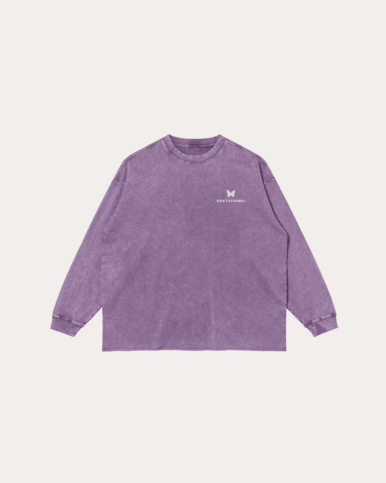 BUTTERFLY RAW HEM LONGSLEEVE